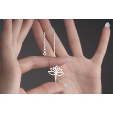 Nida Jewelry 925 Ayar Gümüş Lotus Kolye