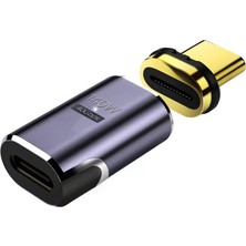 Landu Manyetik USB C Adaptörü 40GBPS 24PINS 3 Usb3.1 Için Type -C Konektörü - Mor (Yurt Dışından)