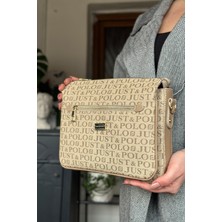Just Polo 5 Bölmeli Kadın Omuz Çantası 29CM 20 cm 10 cm 2068-LB