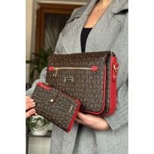 Just Polo 5 Bölmeli Kadın Omuz Çantası 29CM 20 cm 10 cm 2068-LB