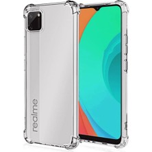 Smart Tech Realme C11 Shock Absorbing Darbe Emicili Şeffaf Silikon Kılıf