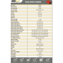 Mexxsun 24V 2000W Tam Sinüs Invertör