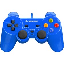 Rampage SG-R602 Ps3/pc Mavi USB 1.8m Joypad