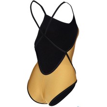 Arena Womens Arena 50TH Gold Swimsuit Diamond Back Kadın Yüzücü Mayosu 006183