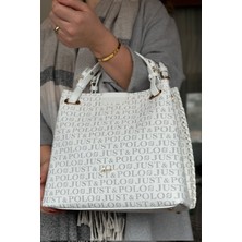 Just Polo 4 Bölmeli Pamuk Dokuma Uzun Askılı Örgülü Kadın Omuz Çantası 2180