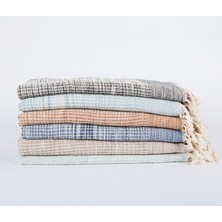 Kyver Sihirli Waffle Desenli %100 Pamuk Plaj, Hamam Peştemal, Banyo, Misafir, Havuz, Spa Havlusu 90X190 cm