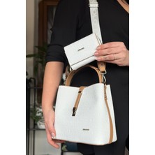 Just Polo Pamuk Dokuma Uzun Askılı 4 Bölmeli Kadın Çapraz Omuz ve El Çantası 22CM-20CM-9CM LB-4002