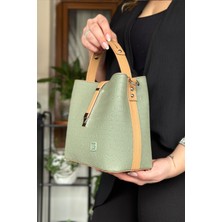 Just Polo Pamuk Dokuma Uzun Askılı 4 Bölmeli Kadın Çapraz Omuz ve El Çantası 22CM-20CM-9CM LB-4002