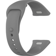 Gpack Xiaomi Redmi Watch 3 Kordon Kançalı Model Uyumlu Silikon Gri