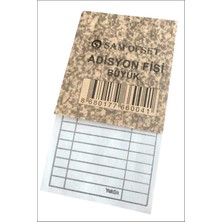 Sam Ofset Sam Adisyon Fişi, Adisyon Defteri  9X16 cm Ölçülerinde (Büyük Boy)  100 Yapraklı Numaralı