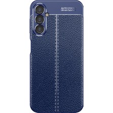 Smcase Samsung Galaxy A54 Kılıf Case Niss Silikon Kamera Koruma+Nano Glass Lacivert