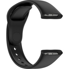 Dlrcase Xiaomi Redmi Watch 3 Kordon Strap Kançalı Model Uyumlu Silikon Siyah