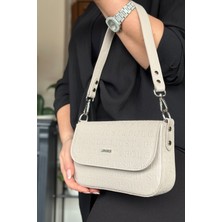Just Polo Günlük Kullanıma Uygun 5 Bölmeli Şık Kadın Omuz Çantası 23CM-14CM 4090-GD