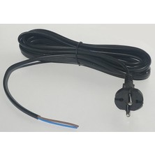 Universal Süpürge Kablo 2x0,75 630CM - Yassı Siyah