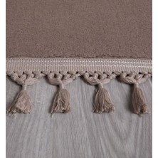 My Evilla Modern Dekoratif   Örgü Saçaklı Simirna  Peluş  Halı Yolluk