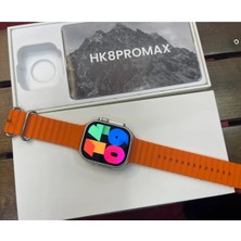 Asf Hk8 Promax 49MM Amoled Ekran Vidalı Kordon Kilitli 3 Kordonlu