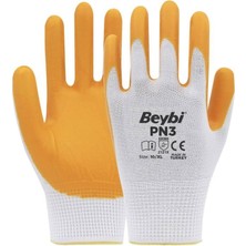 Beybi Pn3 Polyester Örme Nitril Iş Eldiveni