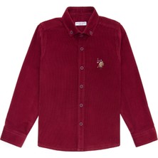 U.S. Polo Assn. Erkek Çocuk Vişne Desenli Gömlek 50254153-VR223