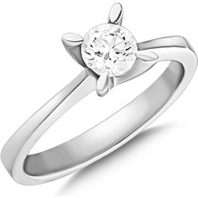 Engingold 0,50CT Pırlanta Tektaş YÜZÜK-14K