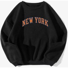 Spearly Unisex New York Baskılı Oversize Sweatshirt10