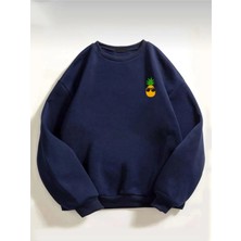 Spearly Unisex Pineapple Baskılı Oversize Sweatshirt10