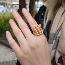 Engingold 22 Ayar Sarı Altın Dorika Model Yüzük