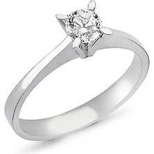 Engingold 14 Ayar Altın Tektaş Yüzük