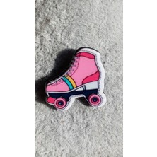 Tuna Takı & Aksesuar Pembe Paten Rozet