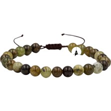 Osmanlı Doğal Taş Tsavorit Lal 6 mm Merdiven Kapama Doğal Taş Bileklik