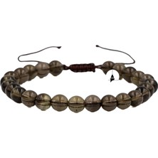 Osmanlı Doğal Taş Dumanlı Kuvars 6 mm Merdiven Kapama Doğal Taş Bileklik