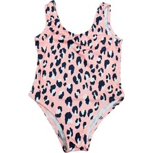 Soft and Baby Kız Çocuk Mayo Leopar-Flamingo Desenli