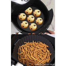 Seram Collection Airfryer Pişirme Silikon Kağıdı Aksesuar Siyah Renk Bpa Free 2'li