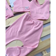 Çekik Bebek Yenidoğan Lovely Taş Detaylı Hastane Çıkışı 5li Set10