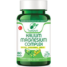 Yurdavit Kalium Magnesium Complex 60 Tablet Potasyum Magnezyum Sitrat Malat Bisglisinat Kompleks