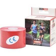 Kinetape Kinesio Tape Ağrı Sporcu Bandı Kırmızı Renk 5 cm X5 M