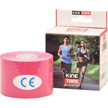 Kinetape Kinesio Tape Ağrı Sporcu Bandı Pembe Renk 5 cm x 5 M