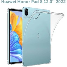 TEKNETSTORE Honor Pad 8 12'' Inç 2022 Uyumlu Şeffaf Koruyucu Tablet Kılıfı Köşelerden Koruma HEY-W09