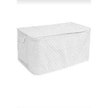 AY Home  3 Adet Çeyizlik  Büyük Boy Yorgan Döşek  Battaniye Yastık Hurcu Beyaz Renk  100X50 cm Ebatında Tela Kumaş