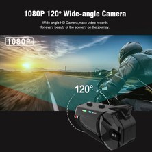 Airstorr Motosiklet Kask Sürüş Kaydedici Su Geçirmez Kablosuz Bt Interkom Kulaklık 1080P Kamera R1