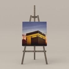 Doğal Tercih Kabe Mübarek Astronot Dekoratif Kare Kanvas Tablo