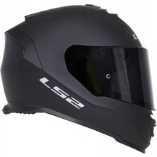 Ls2 Storm 2 Mat Siyah Kapalı Motosiklet Kaskı Siyah Camlı