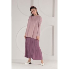 HE-QA Piliseli Etek Leylak