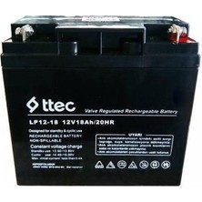 Foptek Ttec 12V. 18 Ah. Kuru Tip Bakımsız Akü