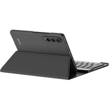 MobaxAksesuar Samsung Galaxy Z Fold 4 Kılıf Bluetooth Klavyeli Keyboard Kılıf