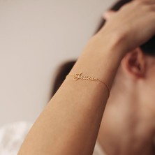Nida Jewelry 925 Ayar Gümüş Isim Bileklik