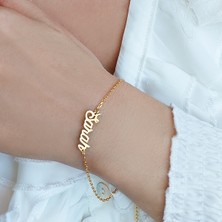 Nida Jewelry 925 Ayar Gümüş Isim Bileklik