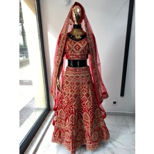 Aashivs Collection Kına Elbisesi - Hint Elbisesi - Kaftan - Lehenga