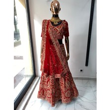 Aashivs Collection Kına Elbisesi - Hint Elbisesi - Kaftan - Lehenga