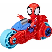 Marvel Spider-Man Spider And His Amazing Friends Motosiklet ve Figür Spidey F7459