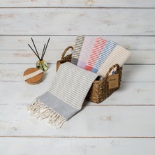 Kyver Yummy Desenli %100 Pamuk Plaj, Hamam Peşkir, El, Baş, Banyo, Misafir, Havuz, Spa Havlusu 45 x 90  Cm